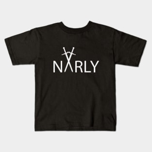 Narly artistic text design Kids T-Shirt